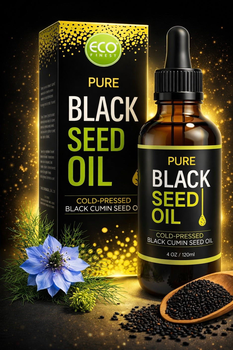 Premium Schwarzkümmelöl (Nigella Sativa) – Kaltgepresst & Natürlich